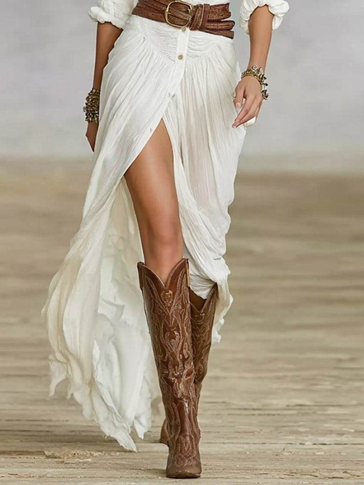 Soléane | Elegantes Plissee-Kleid