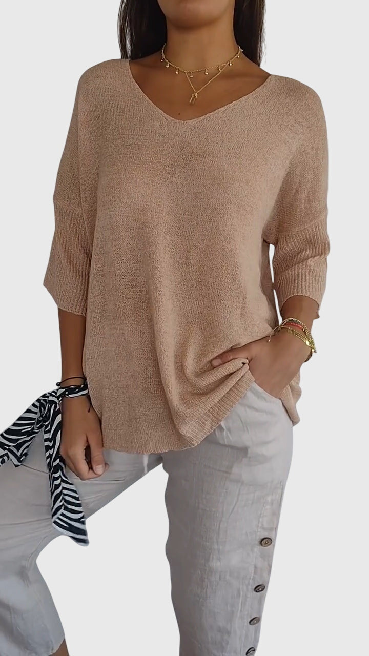 Myrial | Elegantes V-Ausschnitt-Top