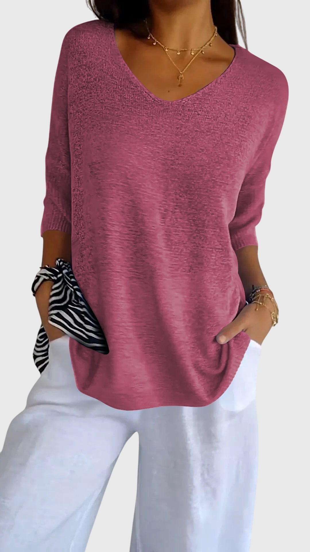 Myrial | Elegantes V-Ausschnitt-Top