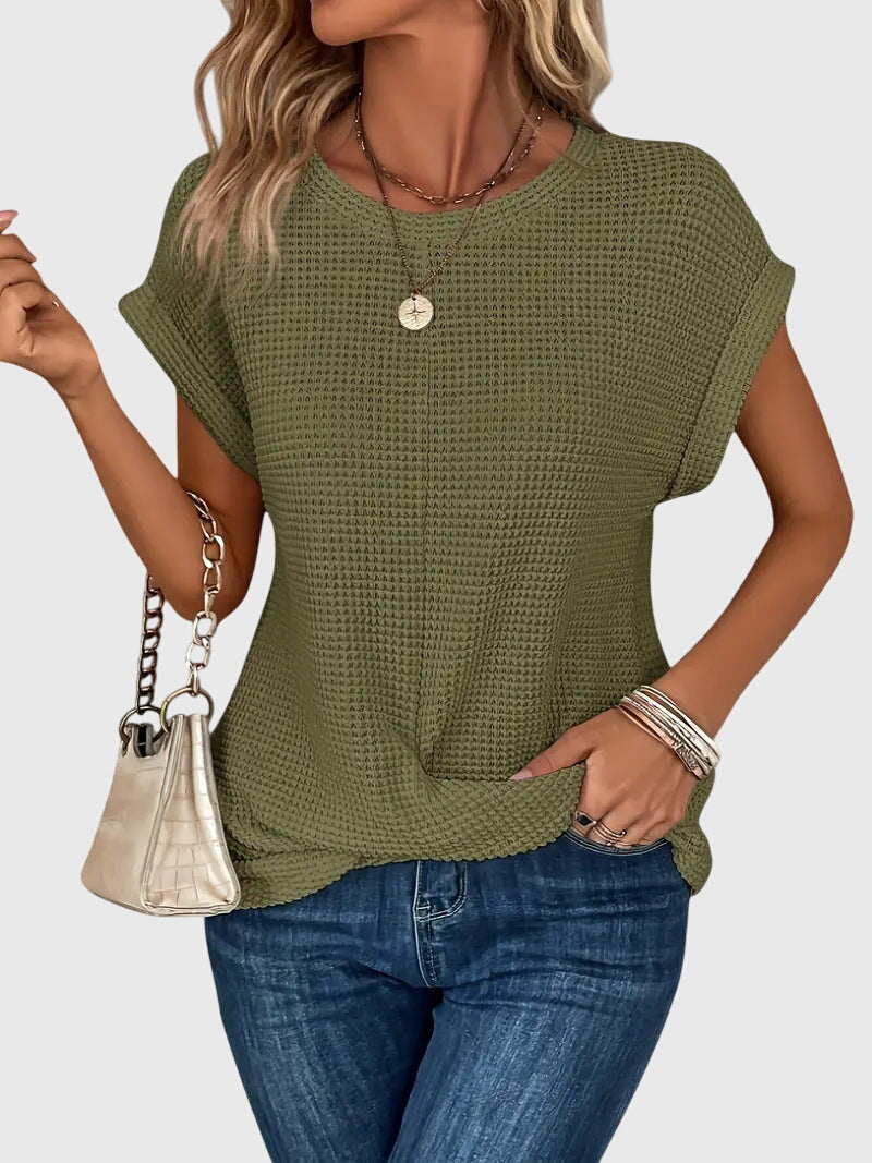 Bristol | Elegante Bluse mit Rundhalsausschnitt