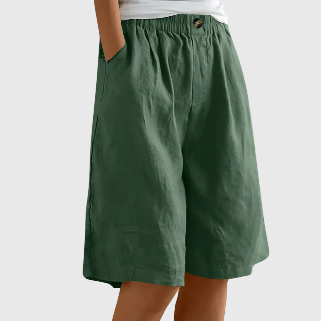 Miley | Elegante Baumwoll-Leinen Shorts