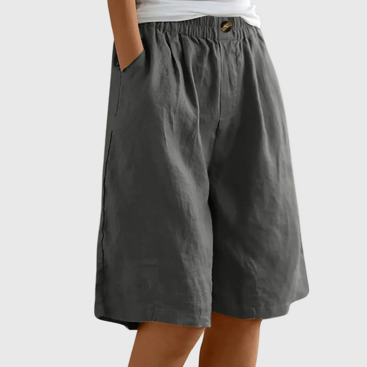 Miley | Elegante Baumwoll-Leinen Shorts