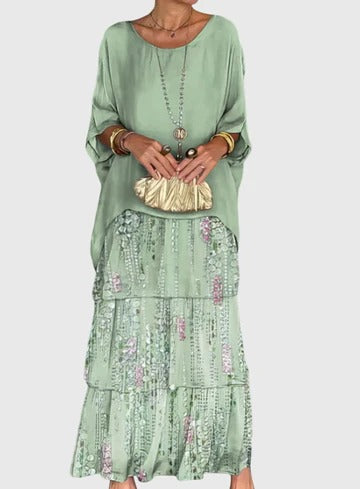 Carmel | Elegantes Fließendes Maxikleid
