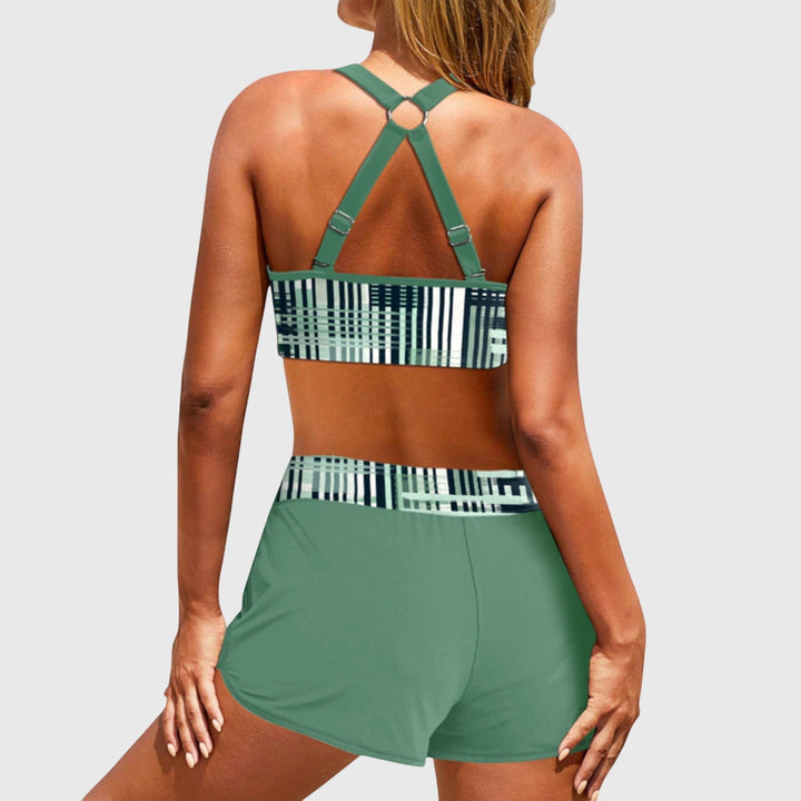 Bianca | Gerippter Hochgeschnittener Bikini