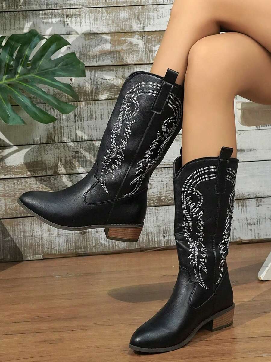 Arlena | Elfenbeinfarbene Westernstiefel