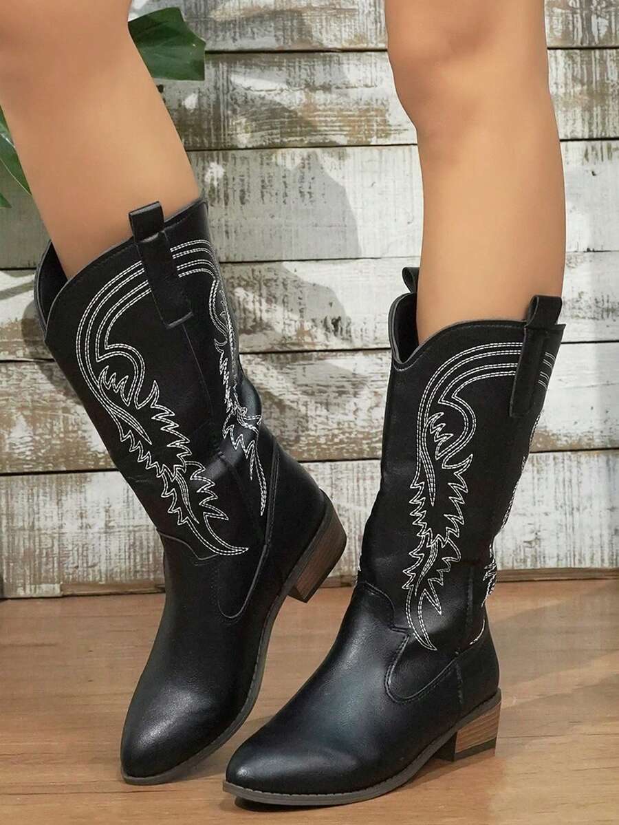 Arlena | Elfenbeinfarbene Westernstiefel