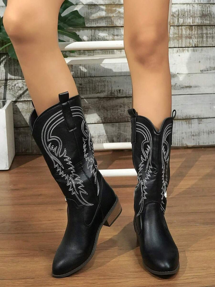 Arlena | Elfenbeinfarbene Westernstiefel