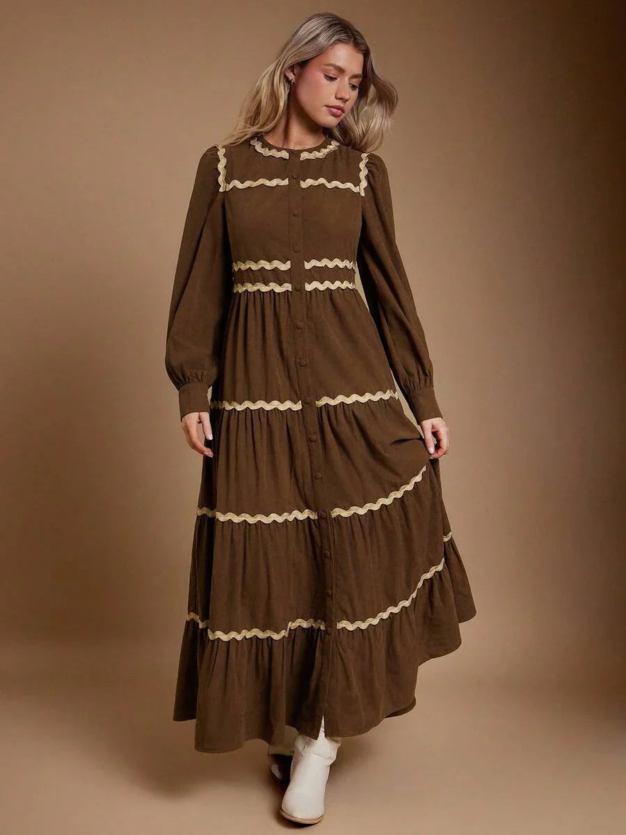 Elara | Heritage Western Midi Kleid