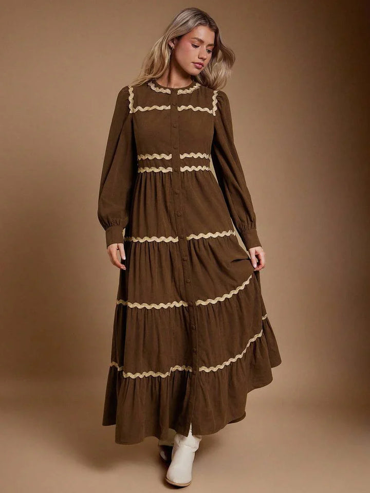 Elara | Heritage Western Midi Kleid