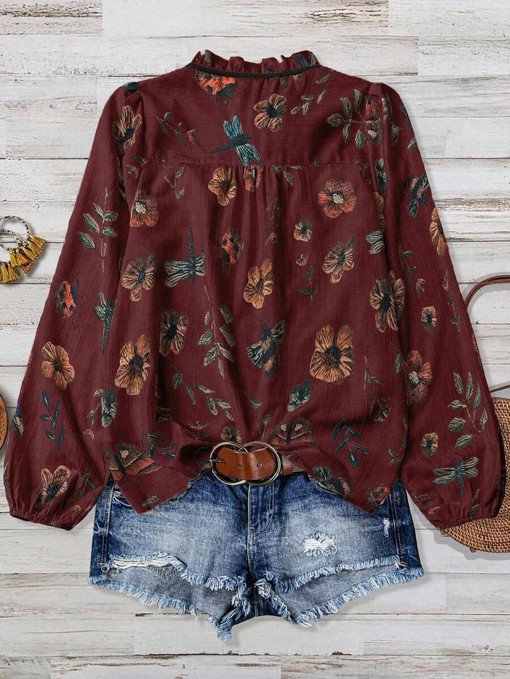 Liora | Vintage Meadow Bindebluse