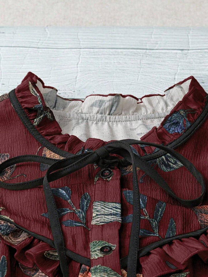 Liora | Vintage Meadow Bindebluse