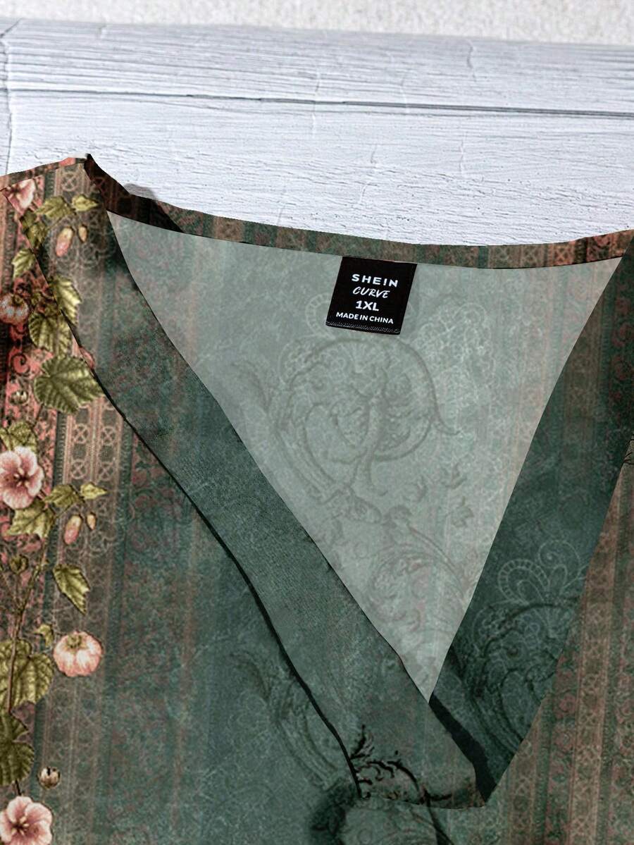 Aveline | Vintage Garten Knopfbluse