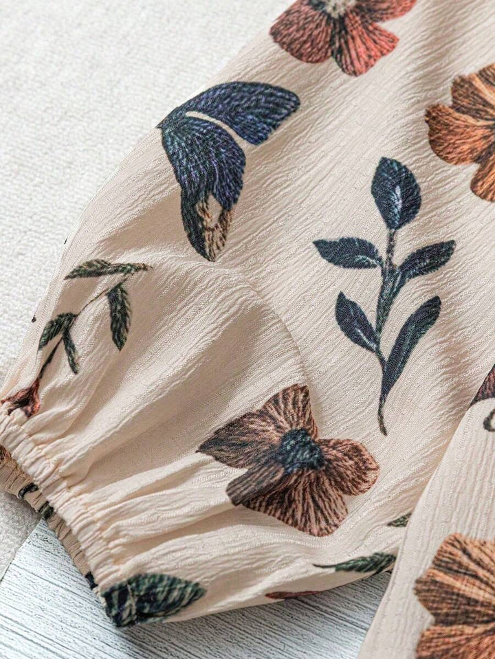 Liora | Vintage Meadow Bindebluse