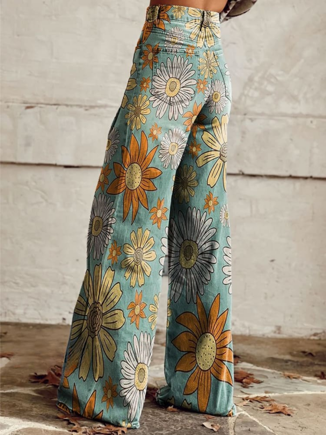 Cirilla™ Blumenmuster Palazzo-Hose