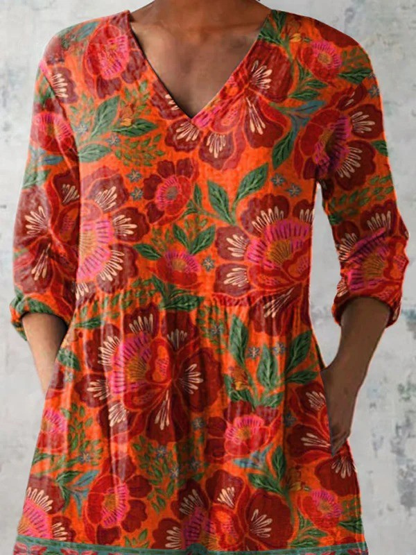 Felicity | Langarmshirt mit V-Ausschnitt