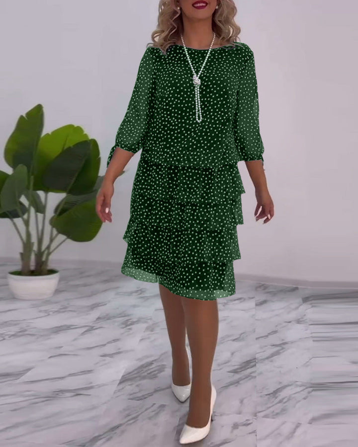 Tilly | Gepunktetes Schichtkleid