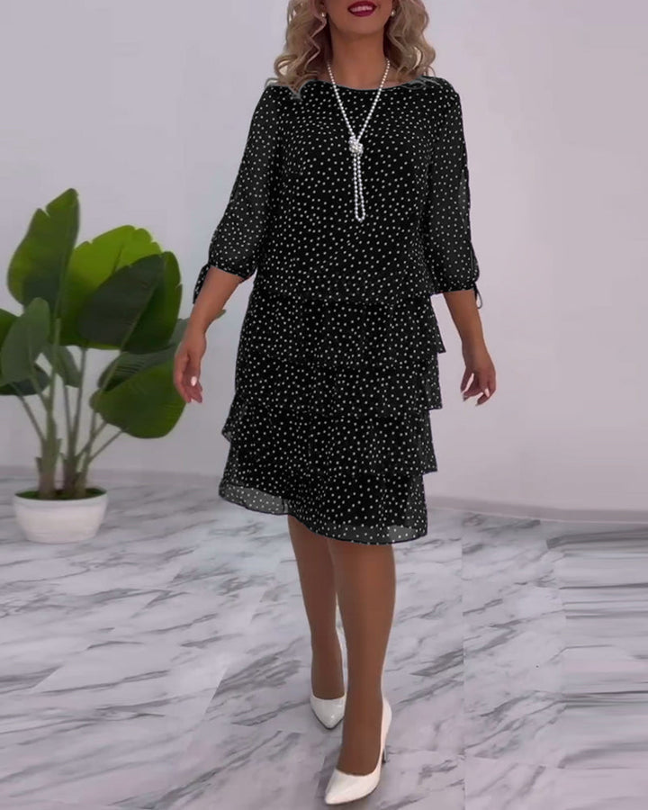 Tilly | Gepunktetes Schichtkleid