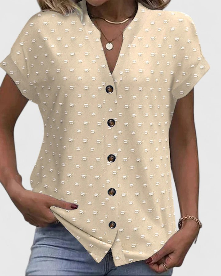 Thea | Bequemes V-Ausschnitt-Shirt