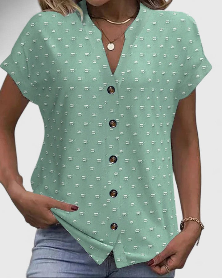 Thea | Bequemes V-Ausschnitt-Shirt