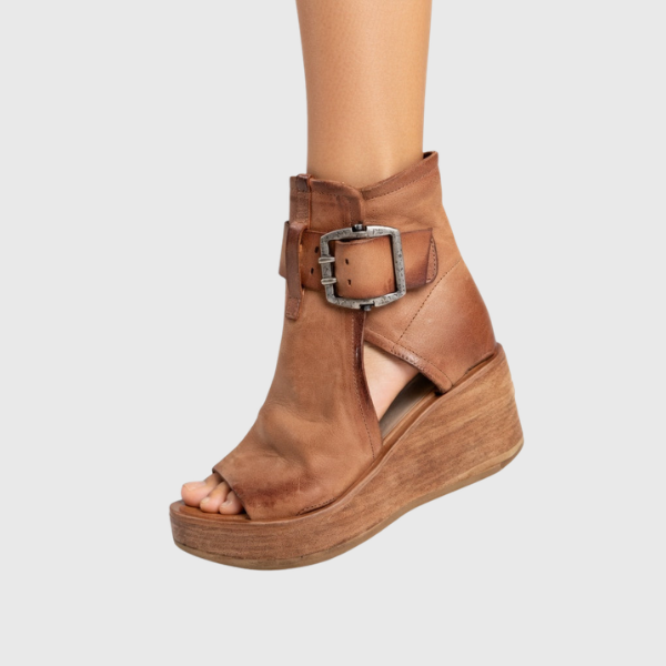 Mabel | Offene Wedge Stiefeletten