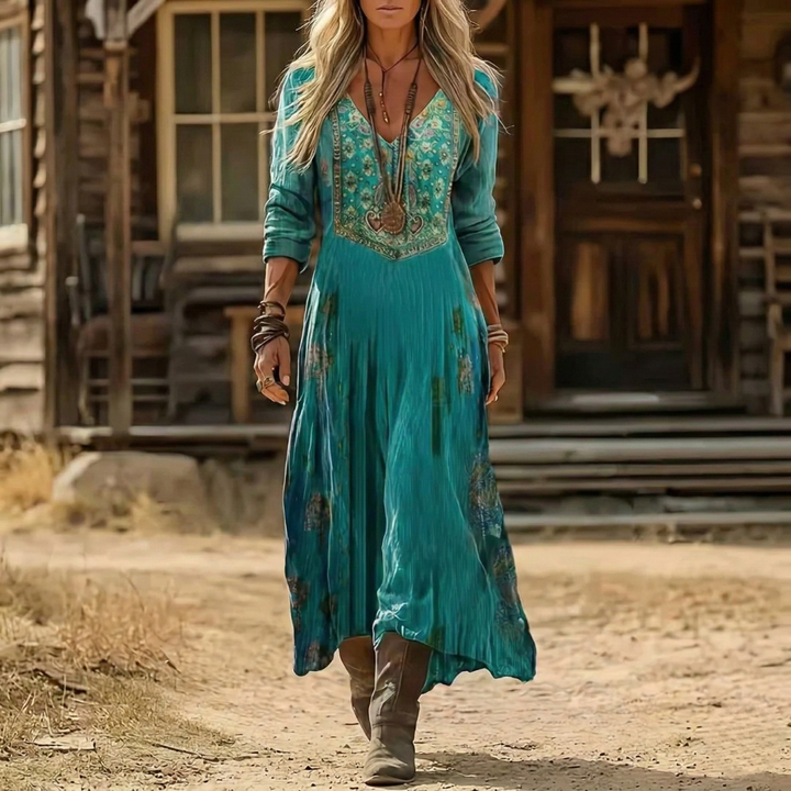 Maribelle | Vintage Western Midi Kleid