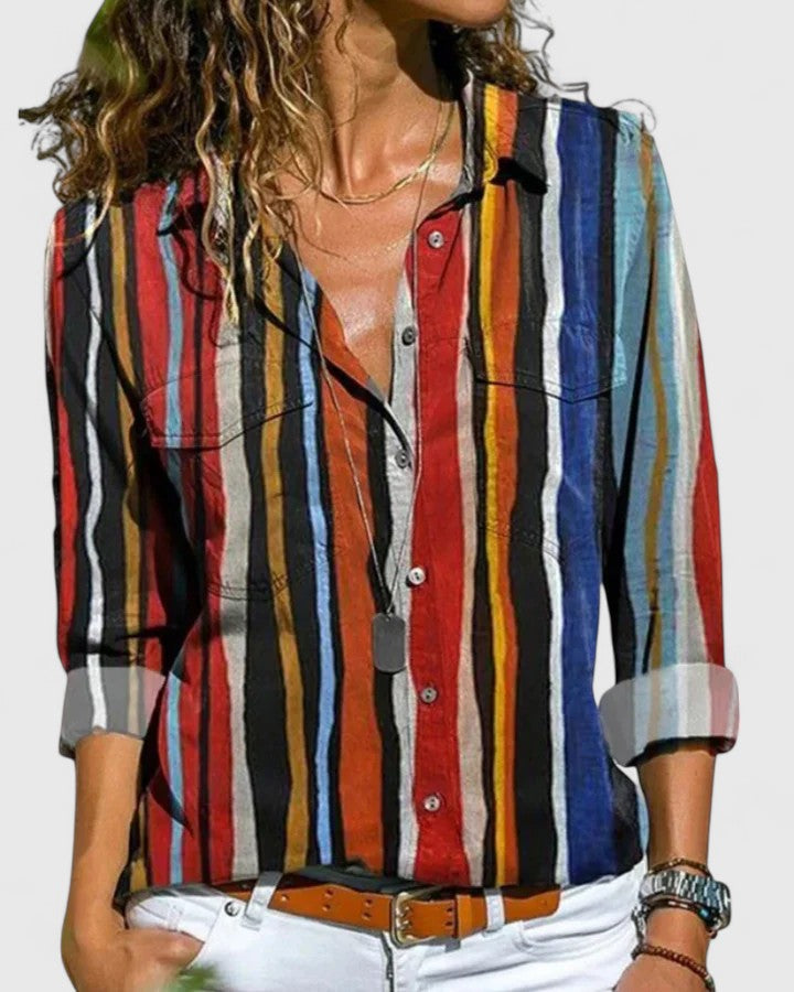 Marineblau | Elegante Bluse