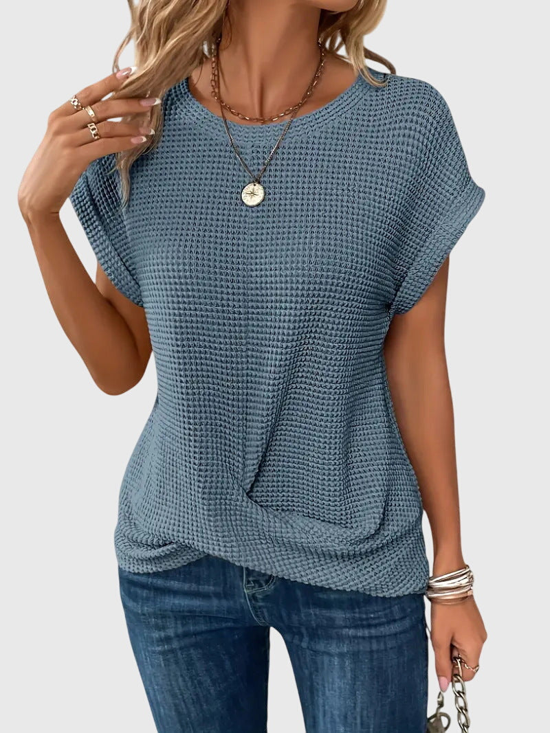 Bristol | Elegante Bluse mit Rundhalsausschnitt