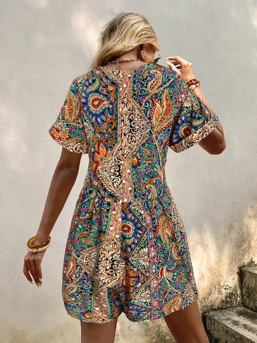 Bailey | Tropischer Bohemian Jumpsuit