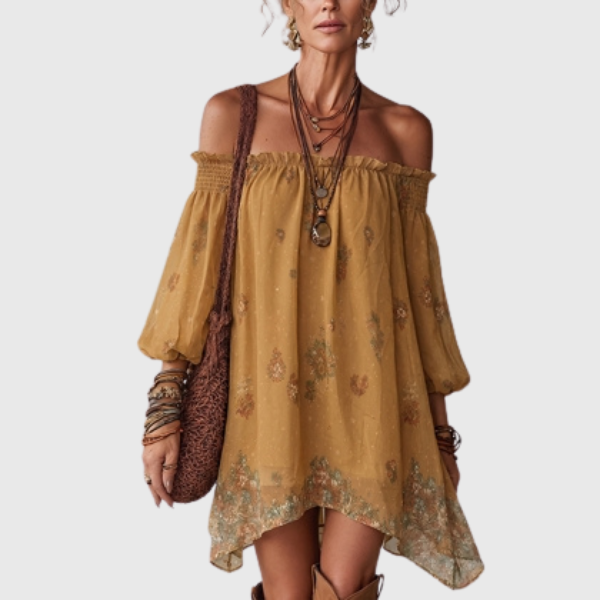 Dakota | Boho-Chic Sommerkleid mit floralem Print