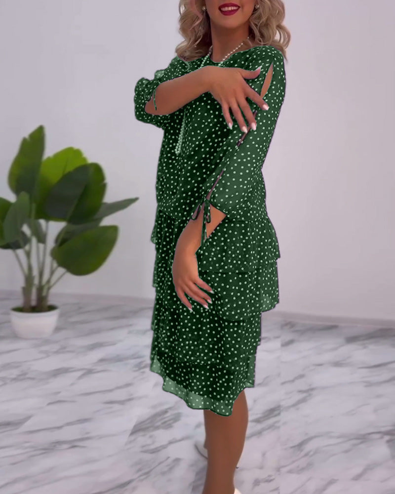 Tilly | Gepunktetes Schichtkleid