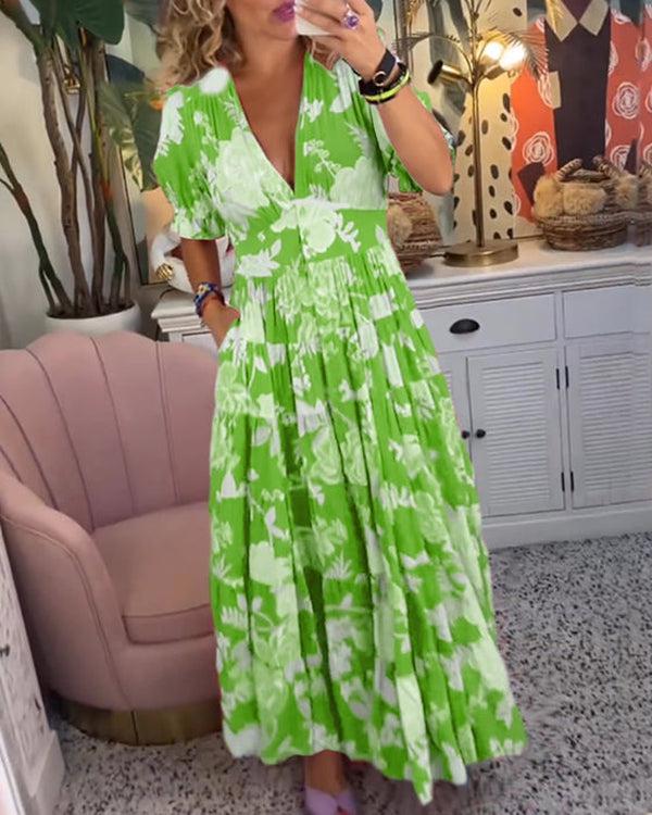 Floriana | Lebhaftes Blumenkleid
