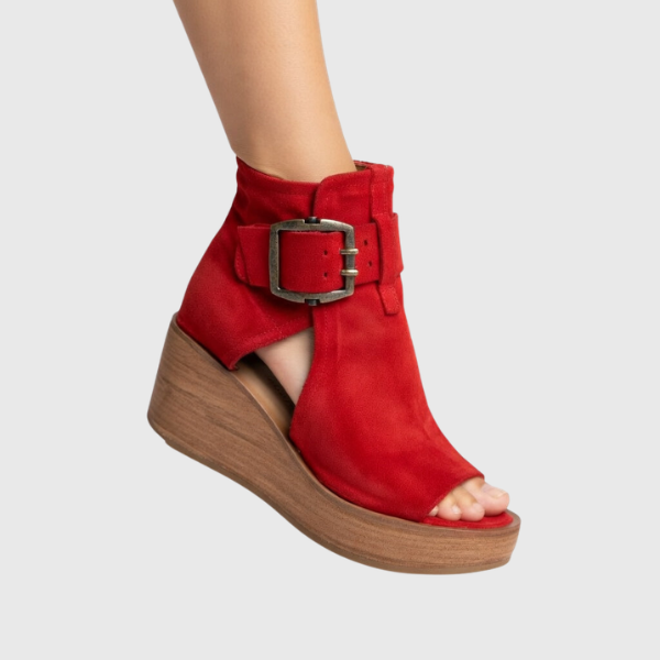 Mabel | Offene Wedge Stiefeletten