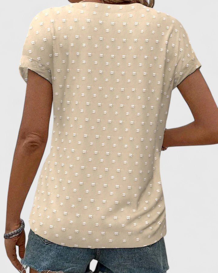 Thea | Bequemes V-Ausschnitt-Shirt