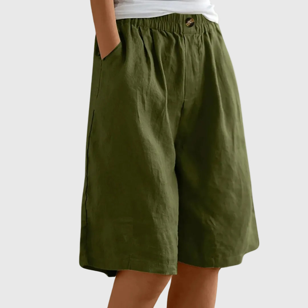 Miley | Elegante Baumwoll-Leinen Shorts
