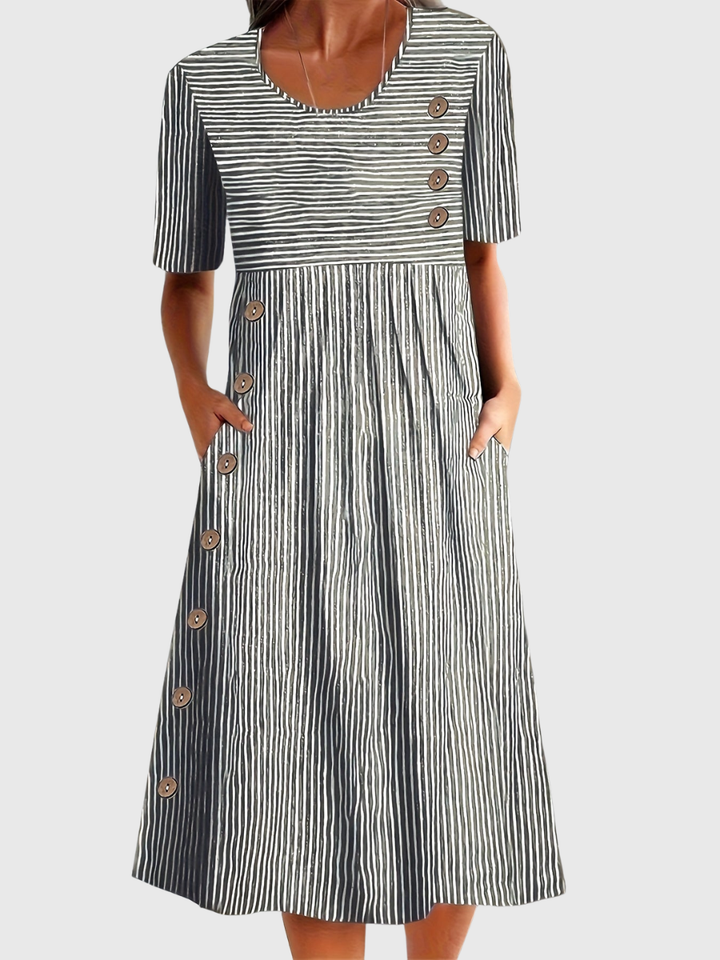 Whitney | Gestreiftes Sommerkleid