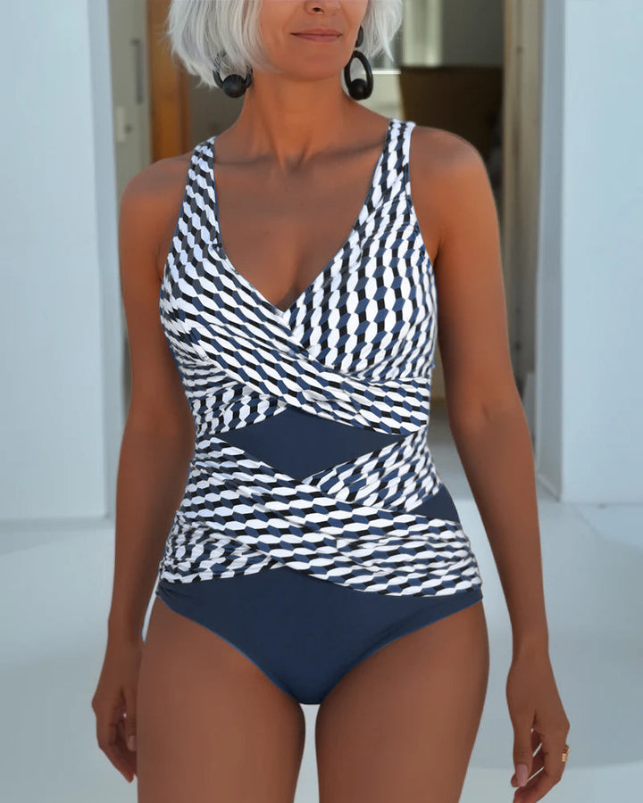 Ashley | Badeanzug mit Überkreuz-Design für Resort-Casual Wear