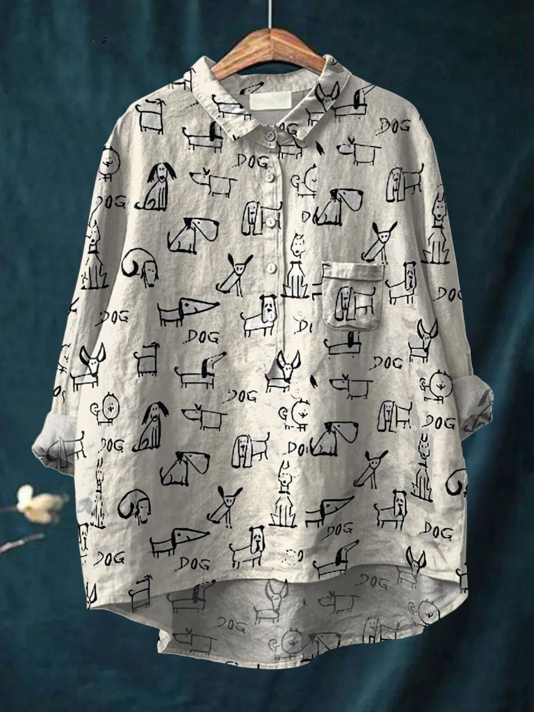 Glaube | Frauen Süßes Hundedruck Freizeitshirt