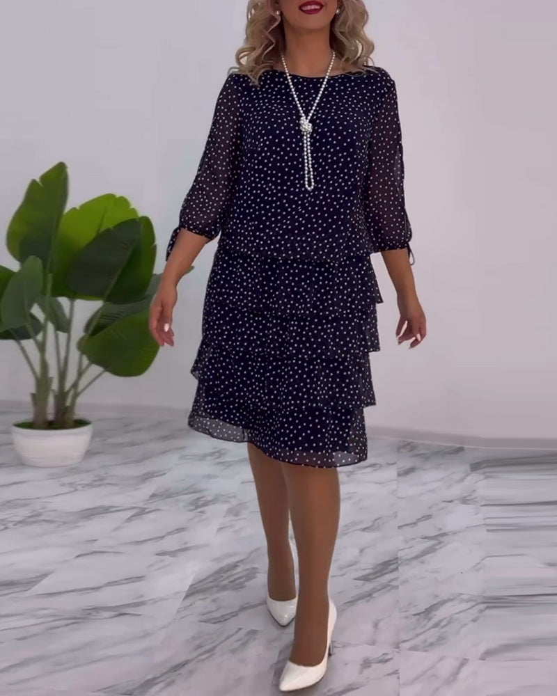 Tilly | Gepunktetes Schichtkleid