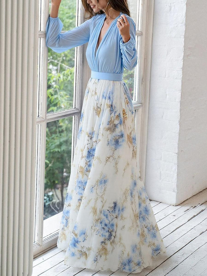 Audrey | Wunderschönes Maxikleid mit Blumenmuster