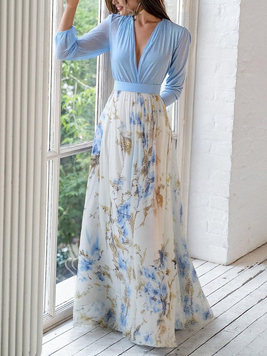 Audrey | Wunderschönes Maxikleid mit Blumenmuster