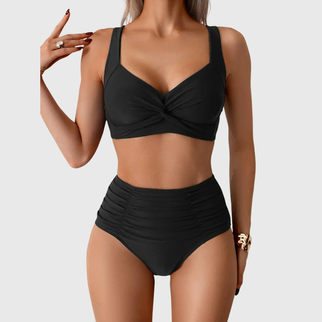 Karen | Bikini Bandeau mit Rüschentuch
