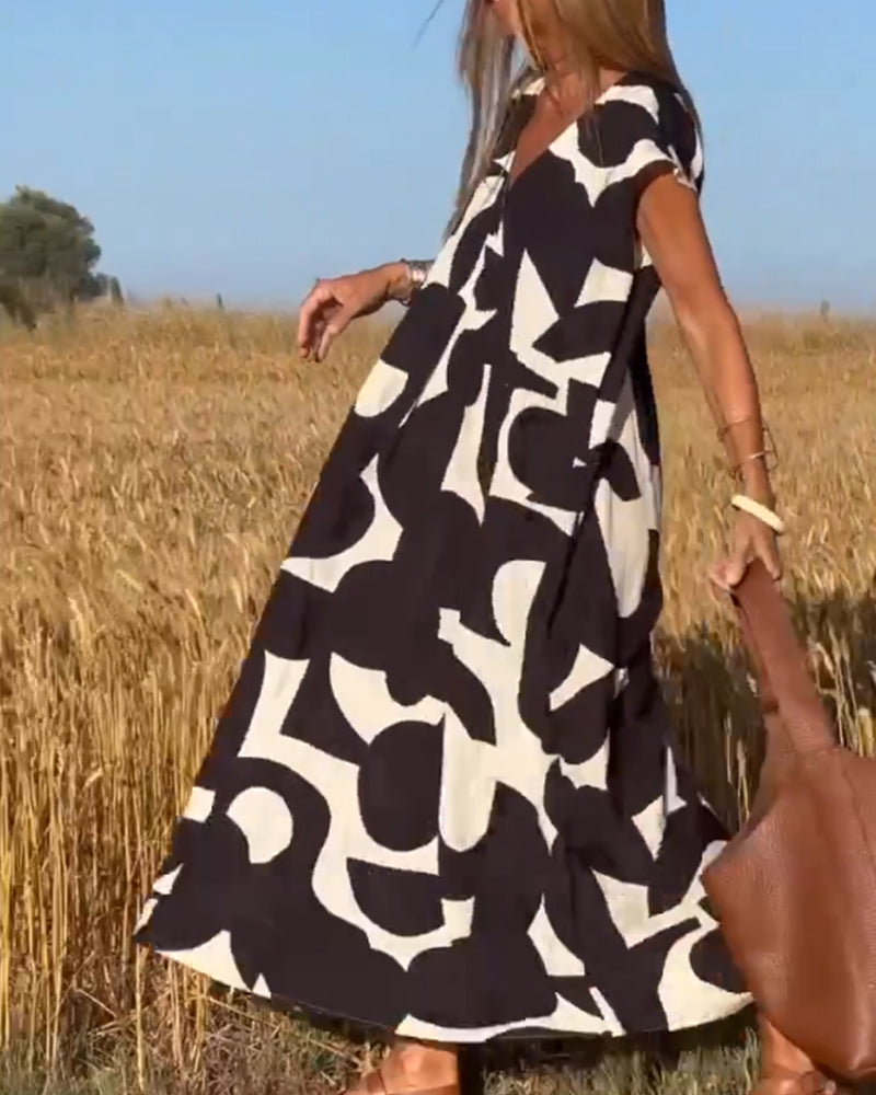 Kendall | Lässiges Abstract Kleid