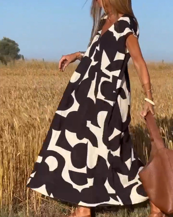 Kendall | Lässiges Abstract Kleid