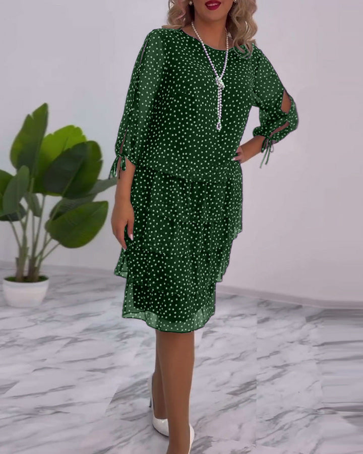 Tilly | Gepunktetes Schichtkleid