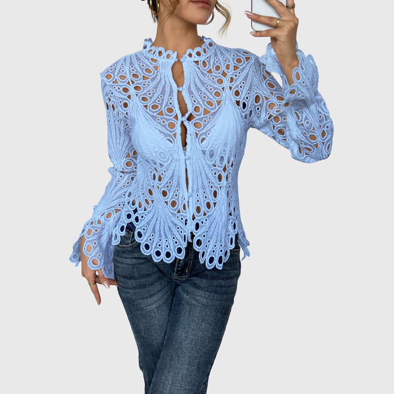 Brielle | Moderne Bluse mit hohlem Detail