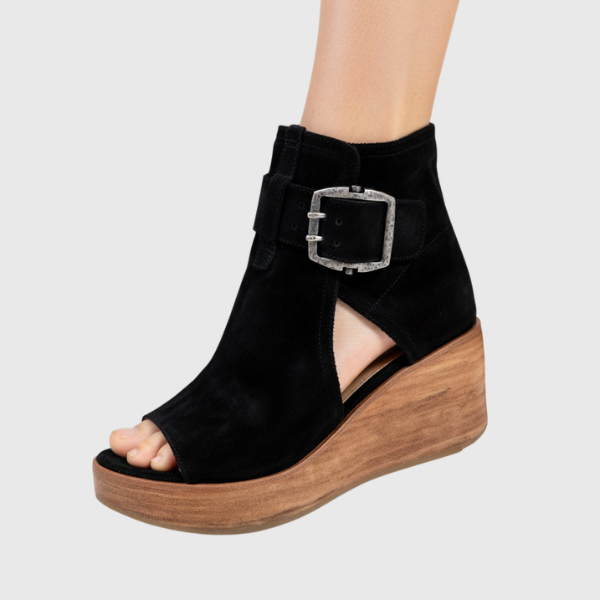 Mabel | Offene Wedge Stiefeletten