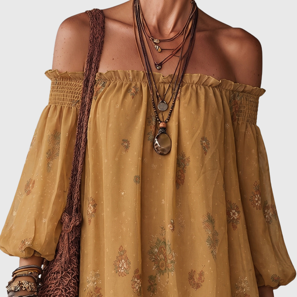 Dakota | Boho-Chic Sommerkleid mit floralem Print