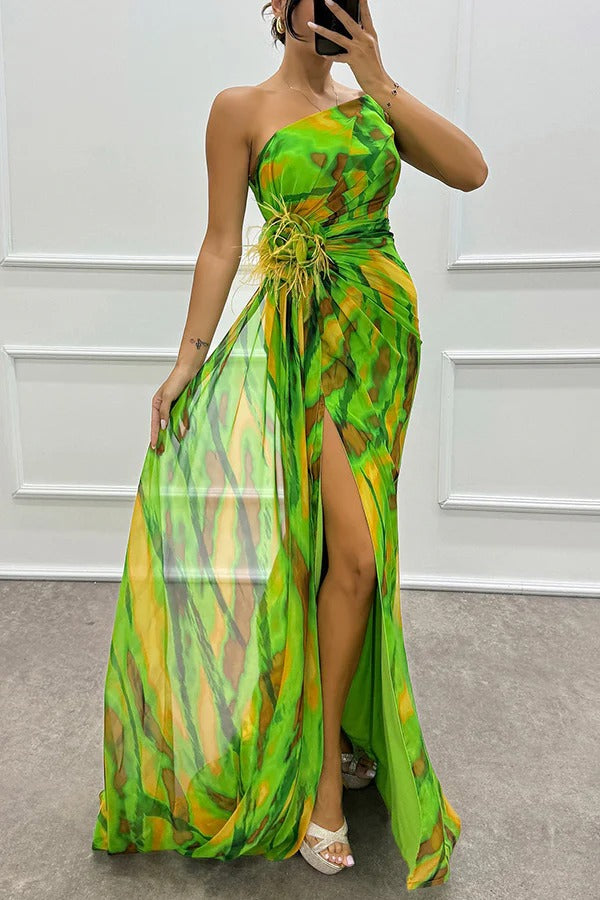 Sandra | Lebhaftes Drapiertes Kleid