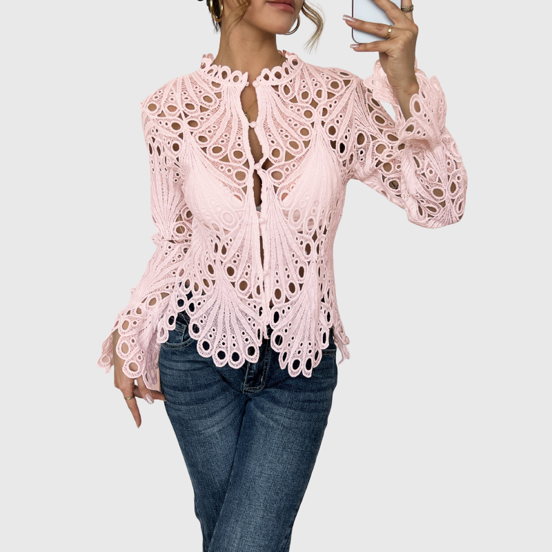 Brielle | Moderne Bluse mit hohlem Detail
