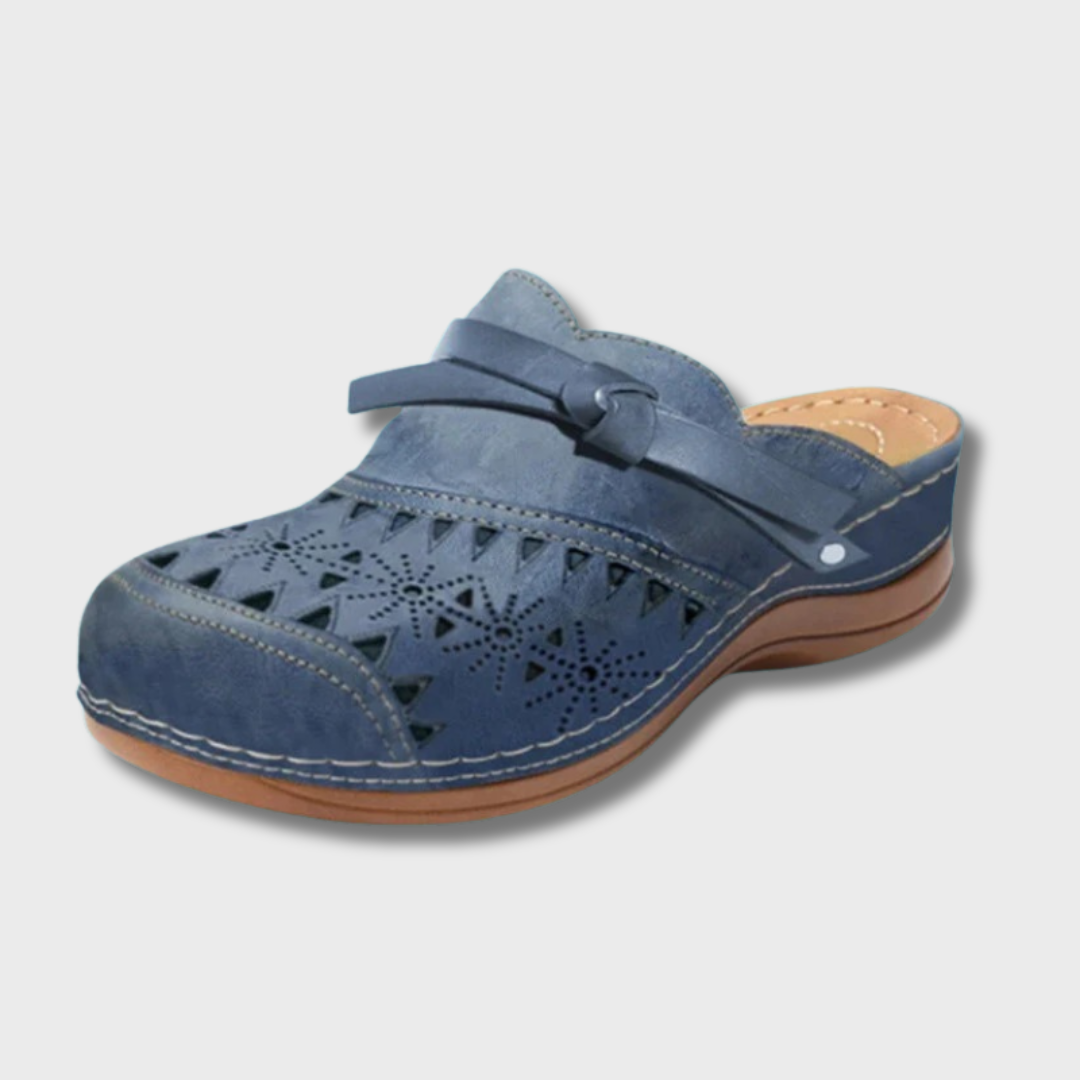 Bobbie | Orthopädische Bogen-Ausgeschnittene Flache Mules